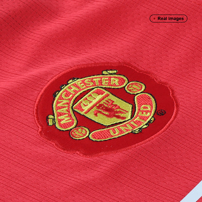 Tricouri Fotbal Vintage Manchester United ROONEY #10 Acasă 2007/08