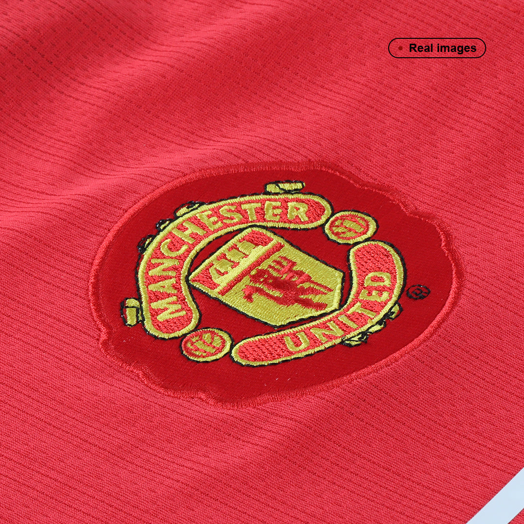 Tricouri Fotbal Vintage Manchester United SCHOLES #18 Acasă 2007/08