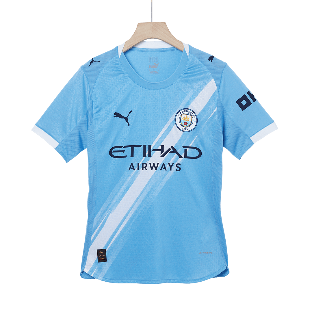 Tricouri Fotbal Manchester City HAALAND #9 Acasă 2025/26 Authentic