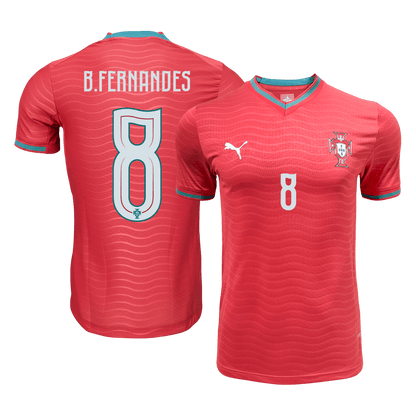 Tricouri Fotbal Portugalia B.FERNANDES #8 Acasă Cupa Mondială 2026 Authentic