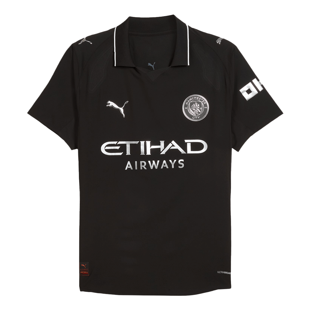 Tricouri Fotbal Manchester City Deplasare 2025/26 Authentic