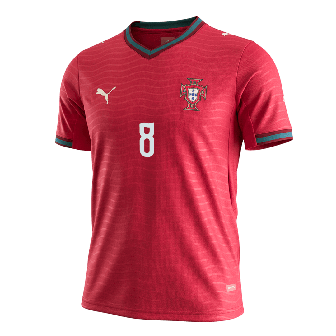 Tricouri Fotbal Portugalia B.FERNANDES #8 Acasă Cupa Mondială 2026