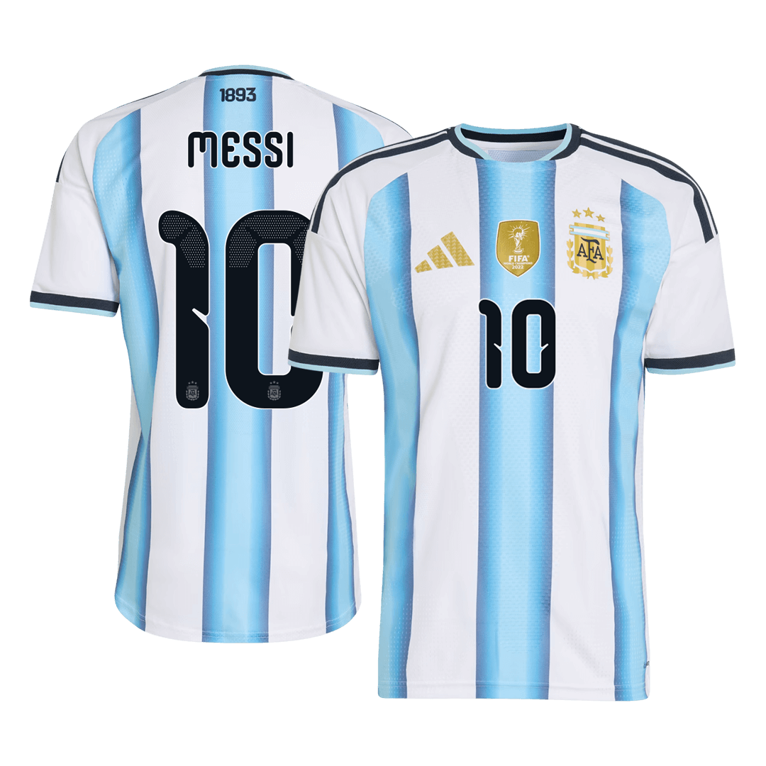 Tricouri Fotbal Argentina MESSI #10 Acasă Cupa Mondială 2026 Authentic