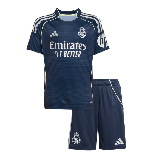 Set Tricouri Fotbal Real Madrid Deplasare 2025/26 Pentru Copii - Premium