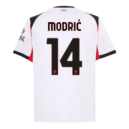 Tricouri Fotbal AC Milan MODRIĆ #14 Deplasare 2025/26 (mărime mare)