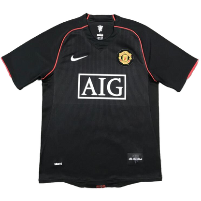 Tricouri Fotbal Vintage Manchester United RONALDO #7 Deplasare 2007/08