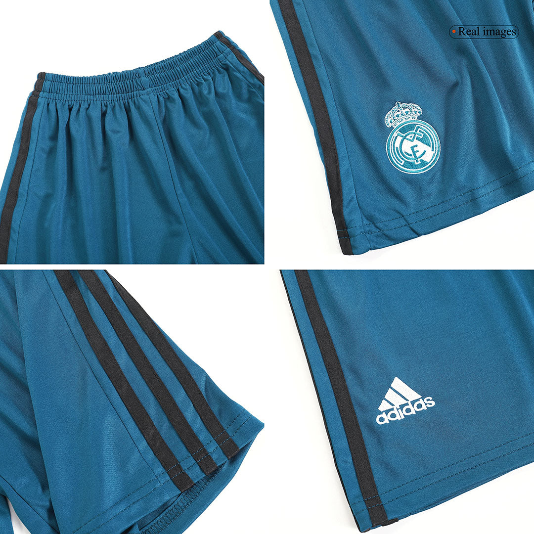 Set Tricouri Fotbal Real Madrid Treilea 2017/18 Pentru Copii