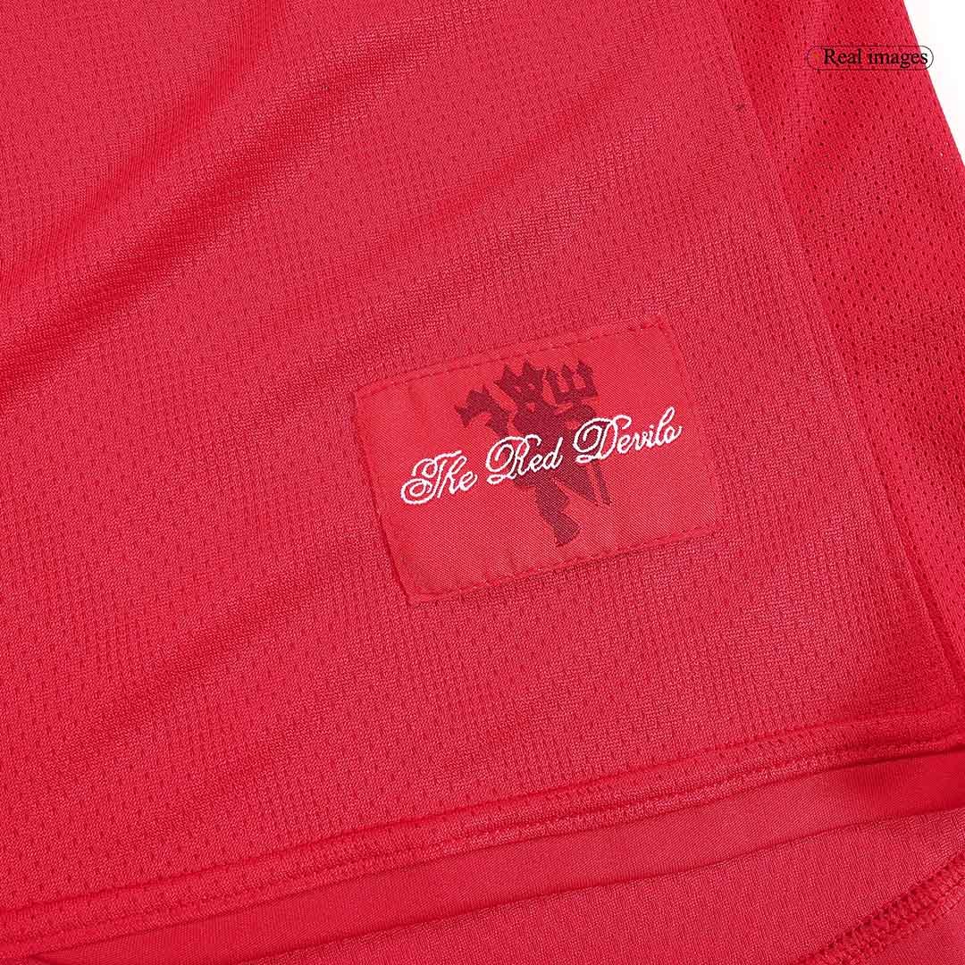 Tricouri Fotbal Vintage Manchester United SCHOLES #18 Acasă 2007/08 Mânecă Lungă