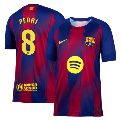 Tricouri Fotbal Barcelona PEDRI #8 Acasă 2025/26 - Premium