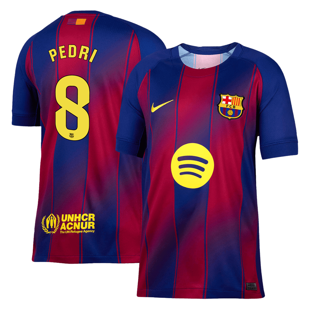 Tricouri Fotbal Barcelona PEDRI #8 Acasă 2025/26 - Premium (mărime mare)