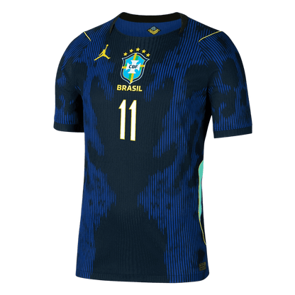 Tricouri Fotbal Brazilia RAPHINHA #11 Deplasare Cupa Mondială 2026 Authentic