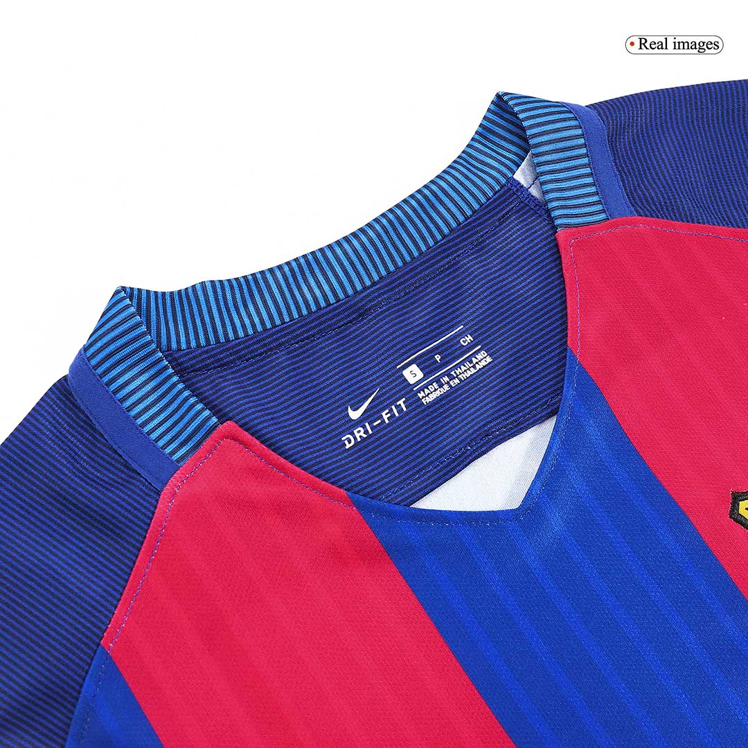 Tricouri Fotbal Vintage Barcelona MESSI #10 Acasă 2016/17