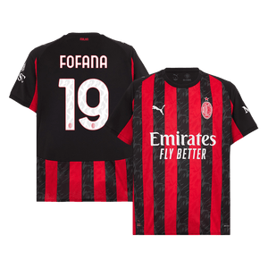 Tricouri Fotbal AC Milan FOFANA #19 Acasă 2025/26 - Premium