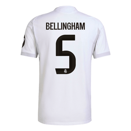 Tricouri Fotbal Real Madrid BELLINGHAM #5 Acasă 2025/26 Authentic - Premium