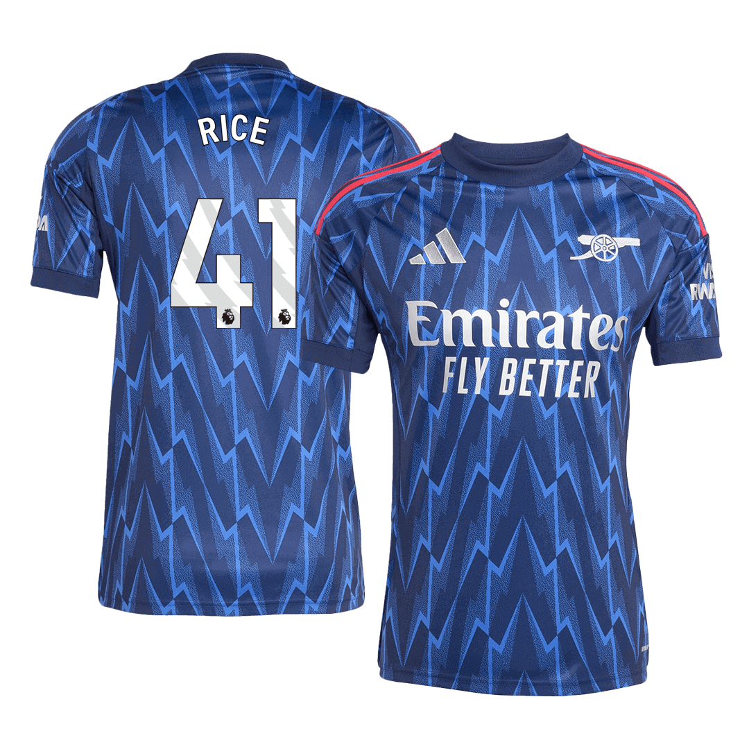 Tricouri Fotbal Arsenal RICE #41 Deplasare 2025/26