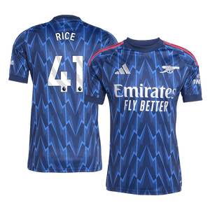 Tricouri Fotbal Arsenal RICE #41 Deplasare 2025/26