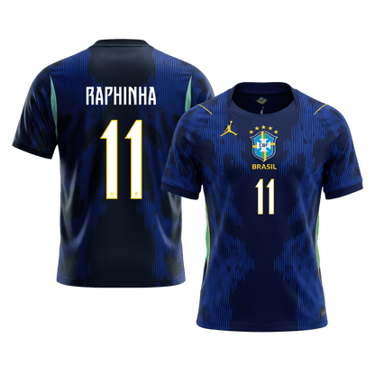 Tricouri Fotbal Brazilia RAPHINHA #11 Deplasare Cupa Mondială 2026