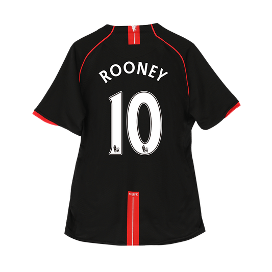 Tricouri Fotbal Vintage Manchester United ROONEY #10 Deplasare 2007/08