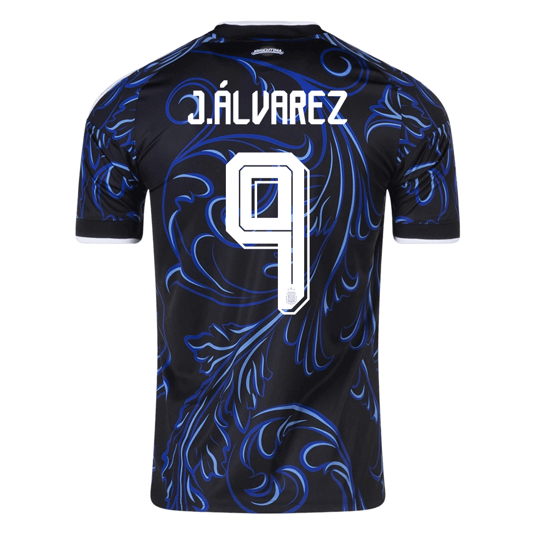 Tricouri Fotbal Argentina J. ÁLVAREZ #9 Deplasare Cupa Mondială 2026