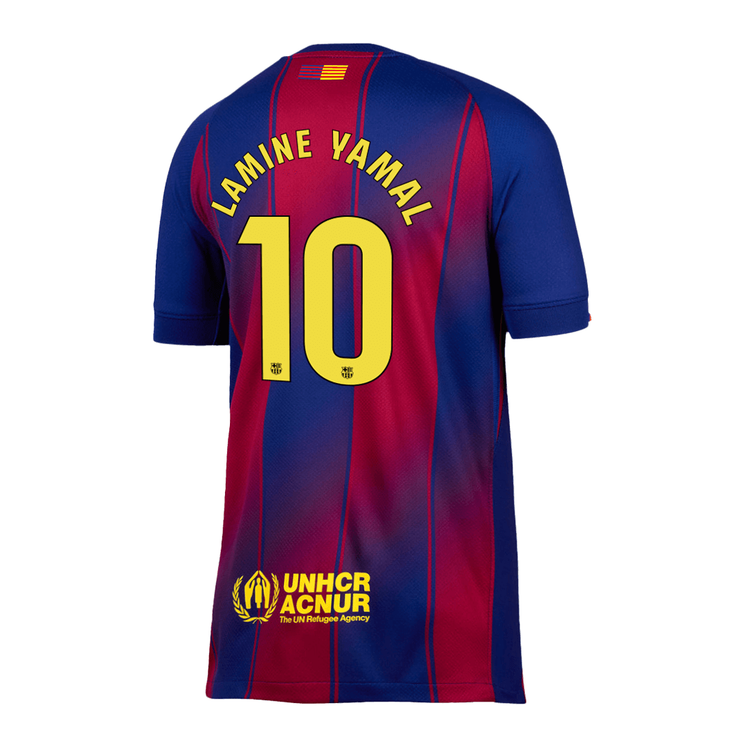 Tricouri Fotbal Barcelona LAMINE YAMAL #10 Acasă 2025/26 - Premium