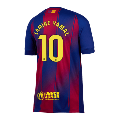 Tricouri Fotbal Barcelona LAMINE YAMAL #10 Acasă 2025/26 - Premium