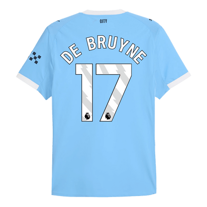 Tricouri Fotbal Manchester City DE BRUYNE #17 Acasă 2025/26 Authentic