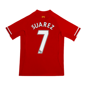 Tricouri Fotbal Vintage Liverpool SUAREZ #7 Acasă 2013/14