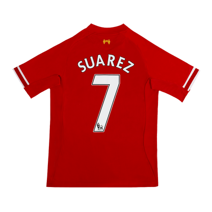 Tricouri Fotbal Vintage Liverpool SUAREZ #7 Acasă 2013/14