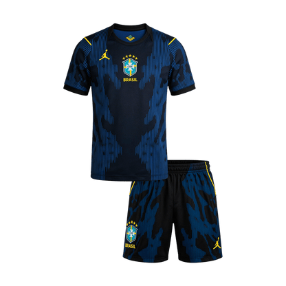 Set Tricouri Fotbal Brazilia Deplasare 2026 Pentru Copii