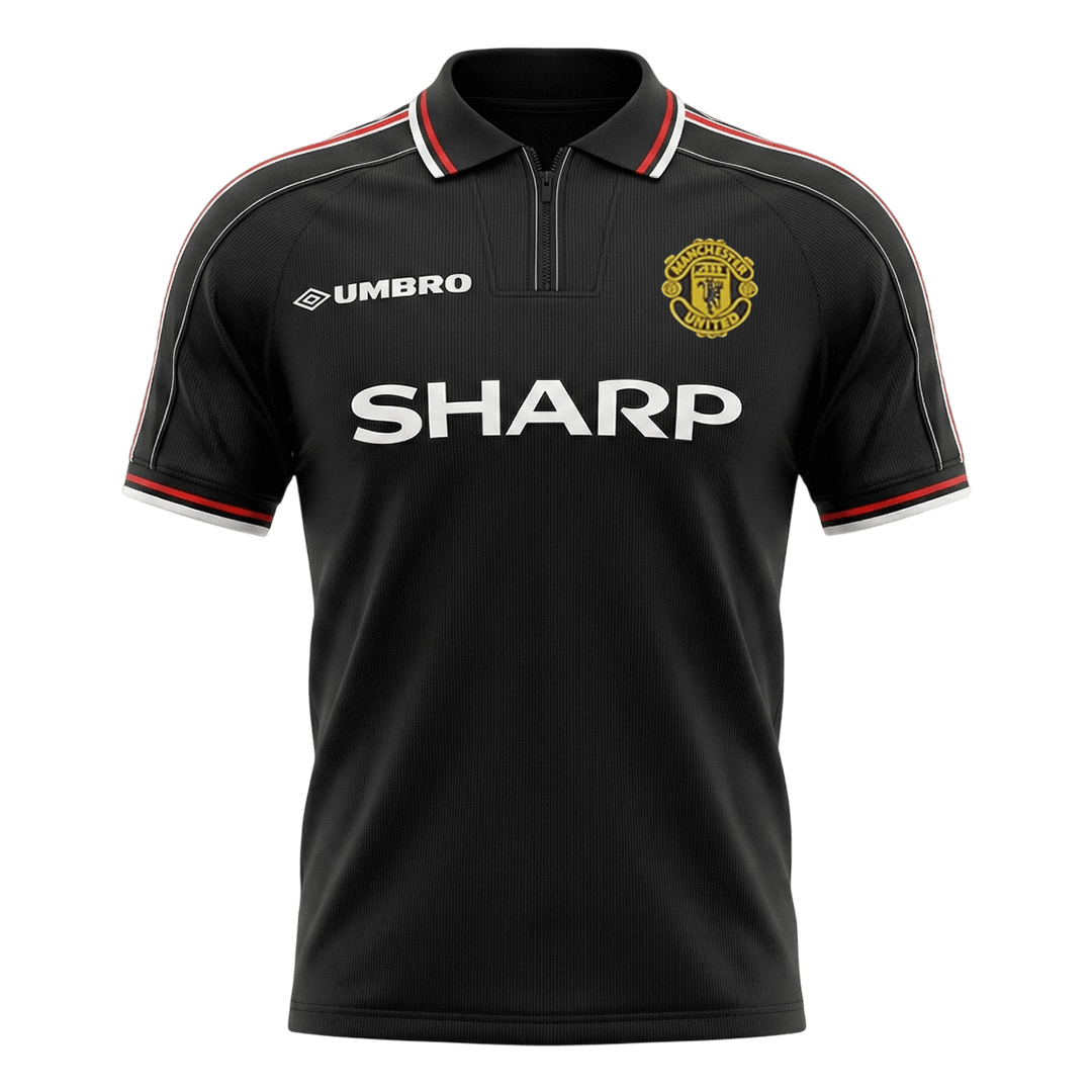 Tricouri Fotbal Vintage Manchester United Deplasare 1998