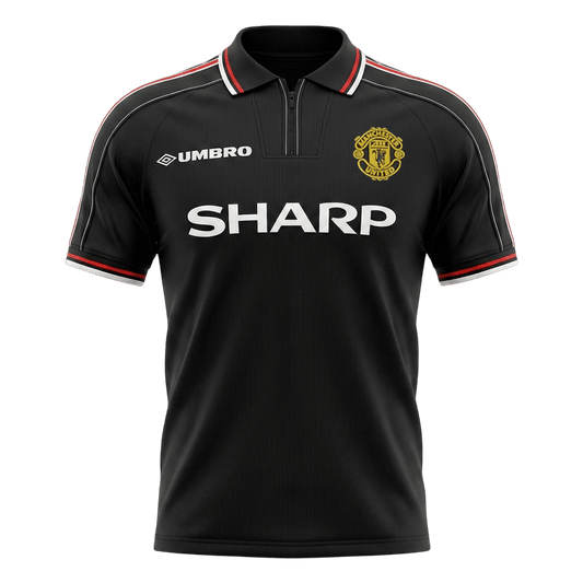 Tricouri Fotbal Vintage Manchester United Deplasare 1998