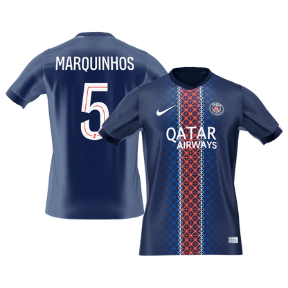 Tricouri Fotbal PSG MARQUINHOS #5 Acasă 2025/26 - Premium (mărime mare)