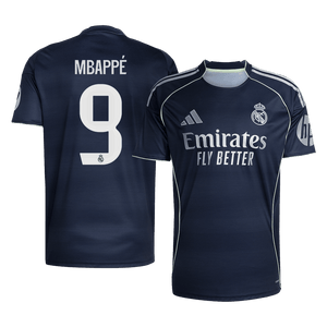 Tricouri Fotbal Real Madrid MBAPPÉ #9 Deplasare 2025/26 (mărime mare) - Premium