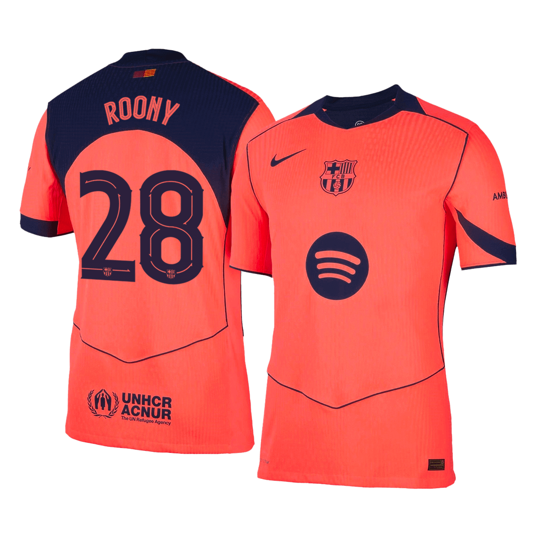 Tricouri Fotbal Barcelona ROONY 28 Treilea 2025/26 Authentic - TricouriFotbaliști Shop