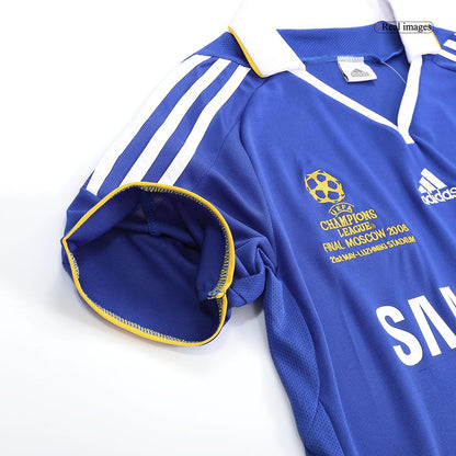 Tricouri Fotbal Vintage Chelsea Acasă 2008 - UCL Final (mărime mare)
