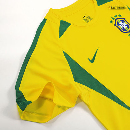 Tricouri Fotbal Vintage Brazilia CAFU #2 Acasă 2002/03