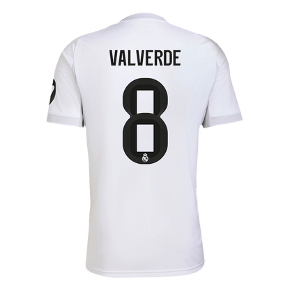 Tricouri Fotbal Real Madrid VALVERDE #8 Acasă 2025/26 - Premium (mărime mare)
