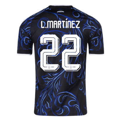 Tricouri Fotbal Argentina L. MARTÍNEZ #22 Deplasare Cupa Mondială 2026