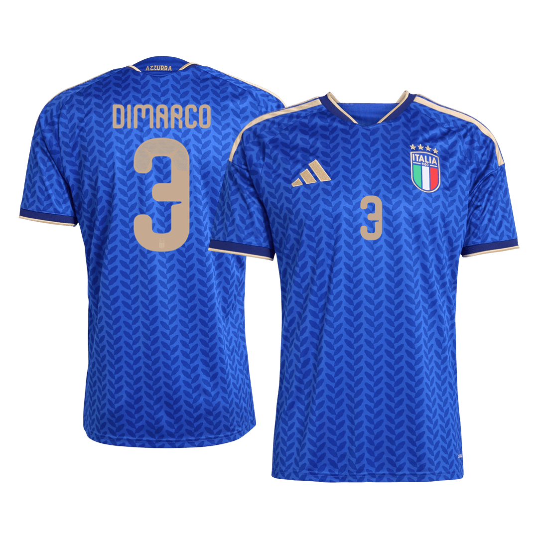 Tricouri Fotbal Italia DIMARCO #3 Acasă Cupa Mondială 2026 - Premium