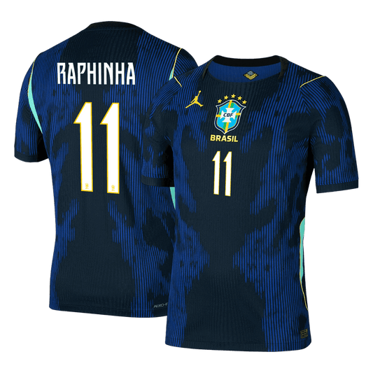 Tricouri Fotbal Brazilia RAPHINHA #11 Deplasare Cupa Mondială 2026 Authentic
