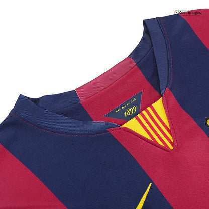 Tricouri Fotbal Vintage Barcelona Acasă 2014/15