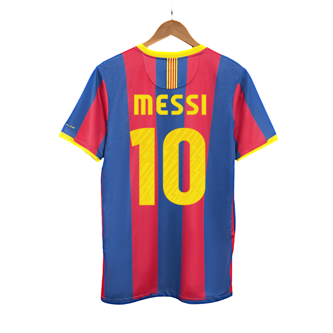 Tricouri Fotbal Vintage Barcelona MESSI #10 Acasă 2010/11