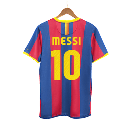 Tricouri Fotbal Vintage Barcelona MESSI #10 Acasă 2010/11