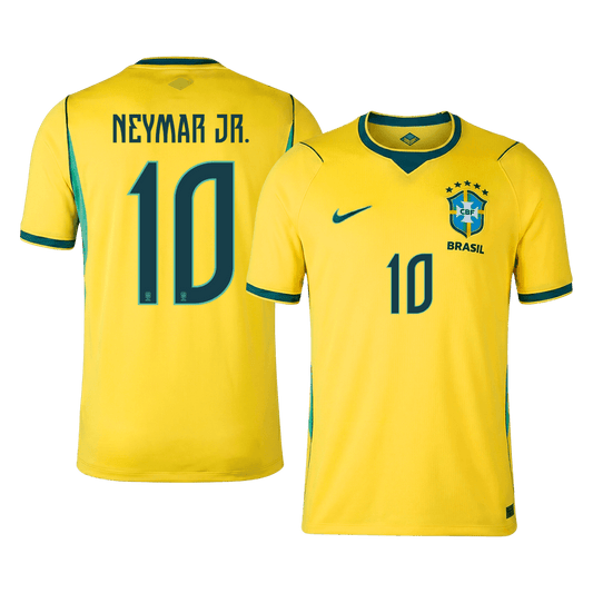 Tricouri Fotbal Brazilia NEYMAR JR. #10 Acasă Cupa Mondială 2026 - Premium