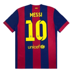 Tricouri Fotbal Vintage Barcelona MESSI #10 Acasă 2014/15
