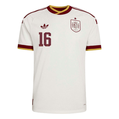 Tricouri Fotbal Spania RODRIGO #16 Deplasare Cupa Mondială 2026 Authentic