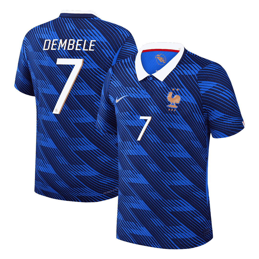 Tricouri Fotbal Franța DEMBELE #7 Acasă Cupa Mondială 2026 Authentic