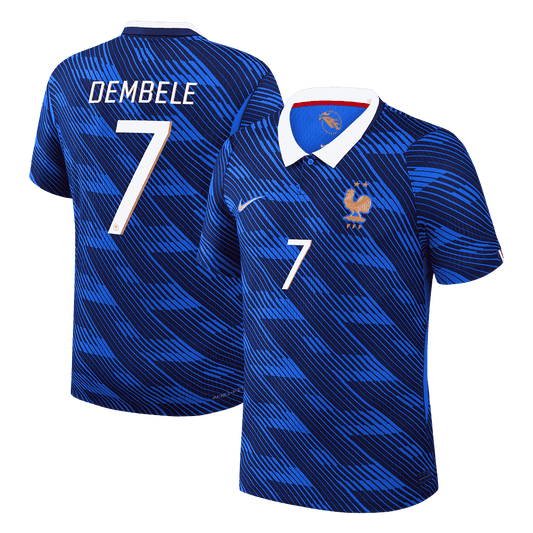Tricouri Fotbal Franța DEMBELE #7 Acasă Cupa Mondială 2026 Authentic