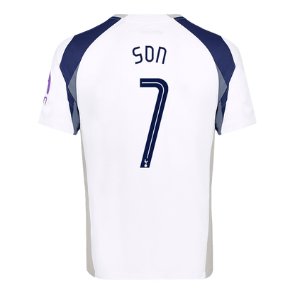 Tricouri Fotbal Tottenham Hotspur SON #7 Acasă 2025/26 - UCL