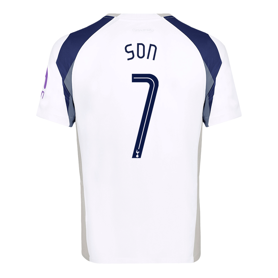 Tricouri Fotbal Tottenham Hotspur SON #7 Acasă 2025/26 - UCL (mărime mare)